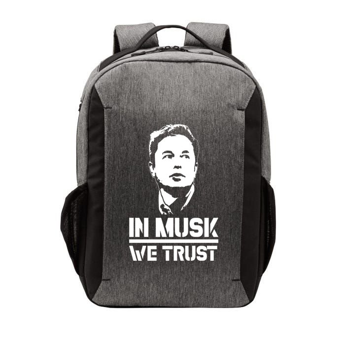 In Musk We Trust Elon Musk Vector Backpack
