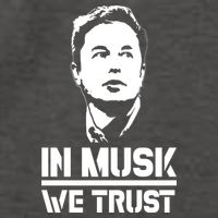 In Musk We Trust Elon Musk Vector Backpack