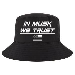 In Musk We Trust USA Flag Elon Funny Cool Comfort Performance Bucket Hat