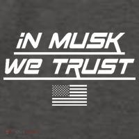 In Musk We Trust USA Flag Elon Funny Vector Backpack
