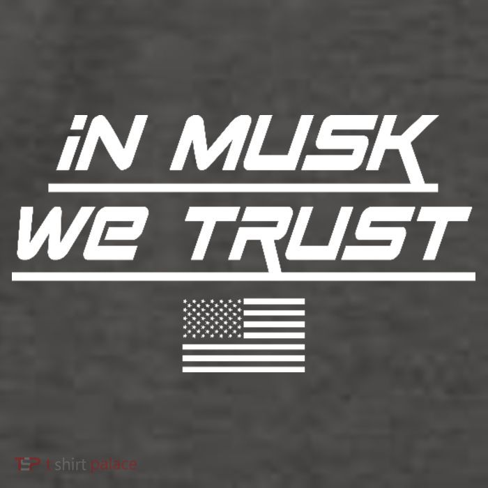 In Musk We Trust USA Flag Elon Funny Vector Backpack