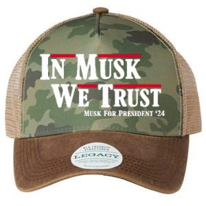 In Musk We Trust Musk For President 2024 Legacy Tie Dye Trucker Hat