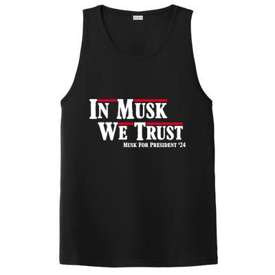 In Musk We Trust Musk For President 2024 PosiCharge Competitor Tank