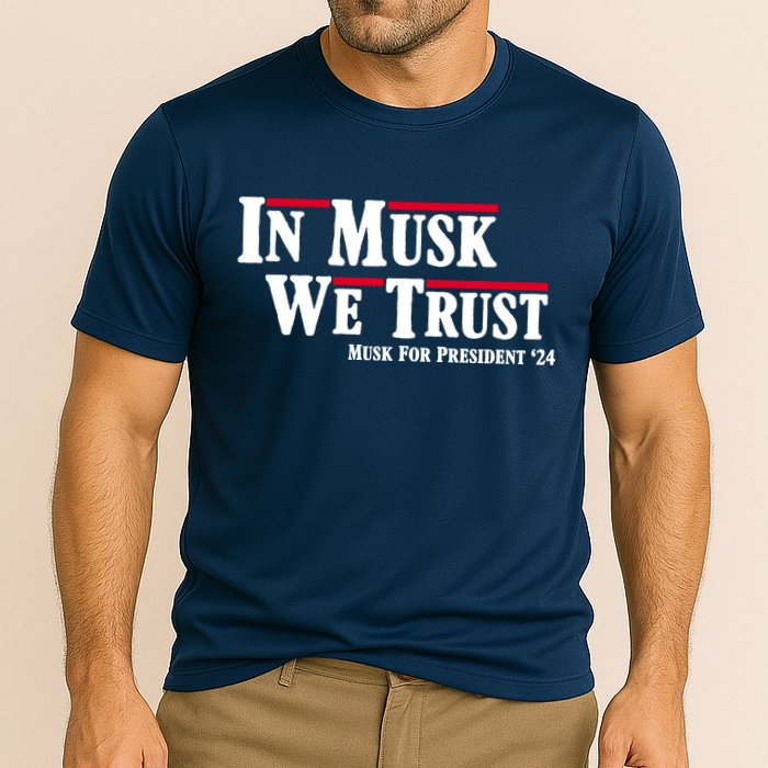 In Musk We Trust Musk For President 2024 Cooling Performance Crew T-Shirt