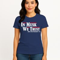 In Musk We Trust Musk For President 2024 Womens T-Shirt