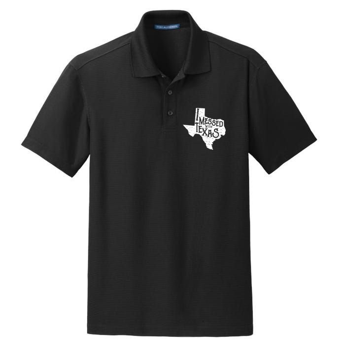 I Messed With Texas Dont Mess With This Texan Dry Zone Grid Polo