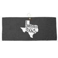 I Messed With Texas Dont Mess With This Texan Large Microfiber Waffle Golf Towel