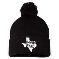 I Messed With Texas Dont Mess With This Texan Pom Pom 12in Knit Beanie