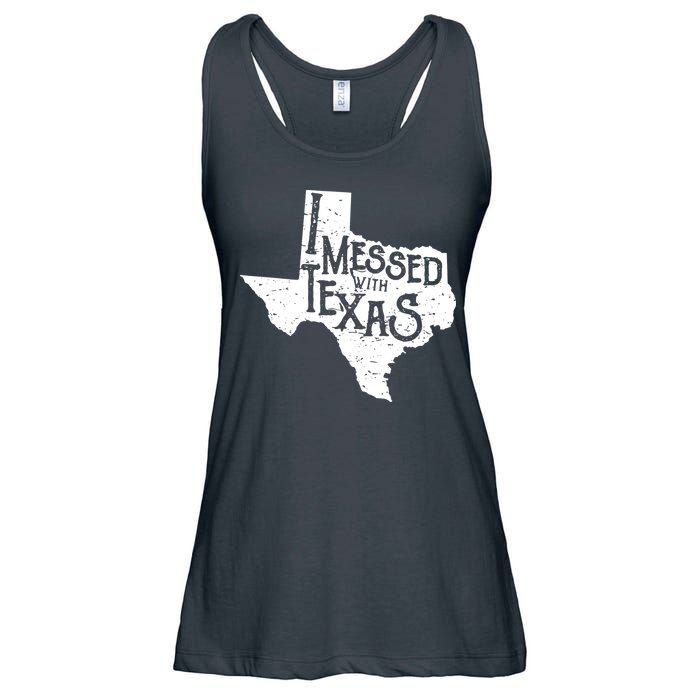I Messed With Texas Dont Mess With This Texan Ladies Essential Flowy Tank