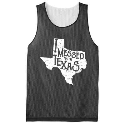 I Messed With Texas Dont Mess With This Texan Mesh Reversible Basketball Jersey Tank