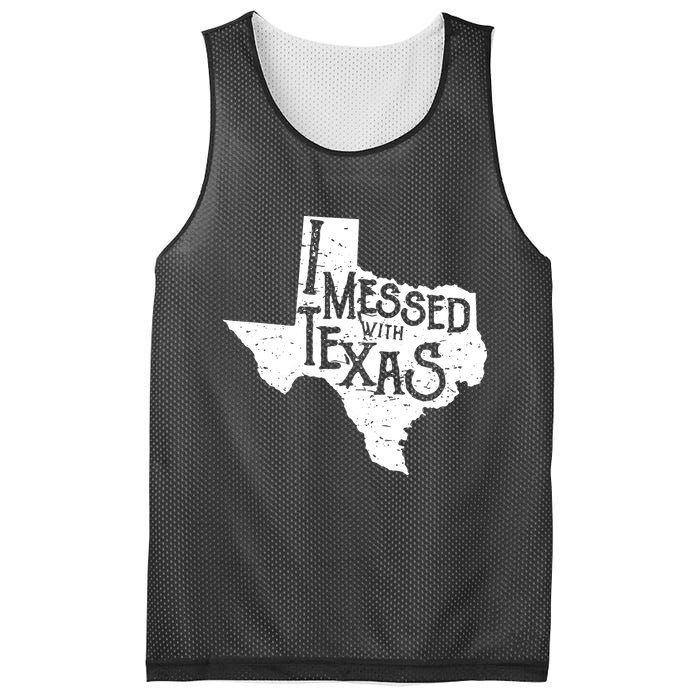 I Messed With Texas Dont Mess With This Texan Mesh Reversible Basketball Jersey Tank