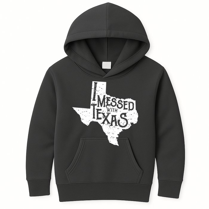 I Messed With Texas Dont Mess With This Texan Kids Hoodie