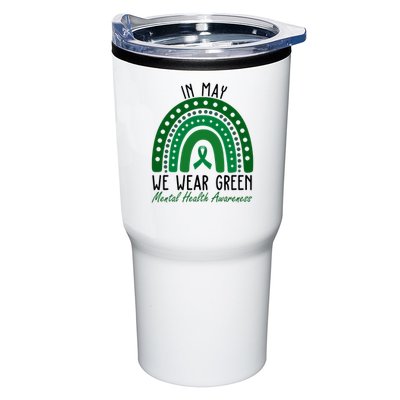 In May We Wear Green For Mental Health Awareness Tumbler