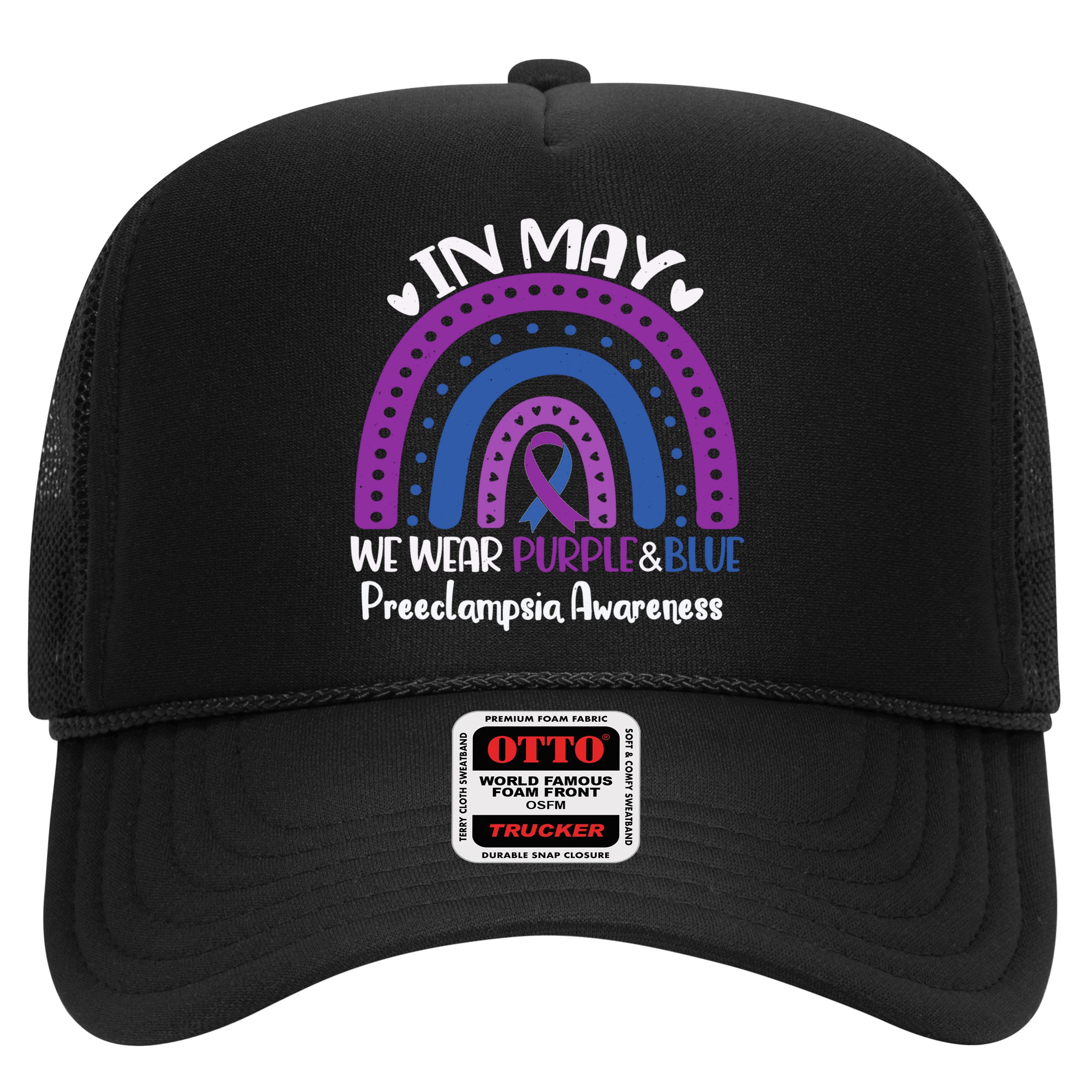 In May We Wear Purple And Blue Preeclampsia Awareness Meaningful Gift Hat