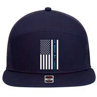 In Musk We Trust USA United States Flag Elon Funny 7 Panel Mesh Trucker Snapback Hat