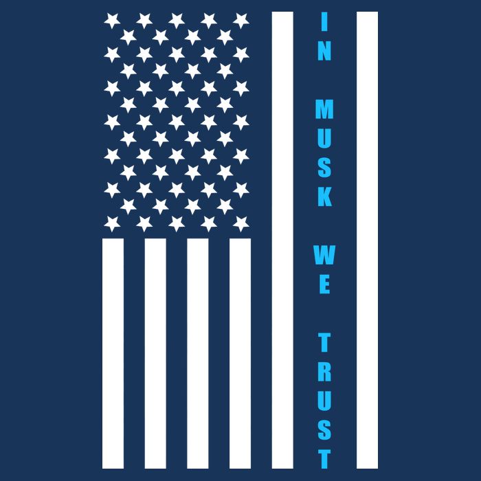 In Musk We Trust USA United States Flag Elon Funny Cooling Performance Crew T-Shirt