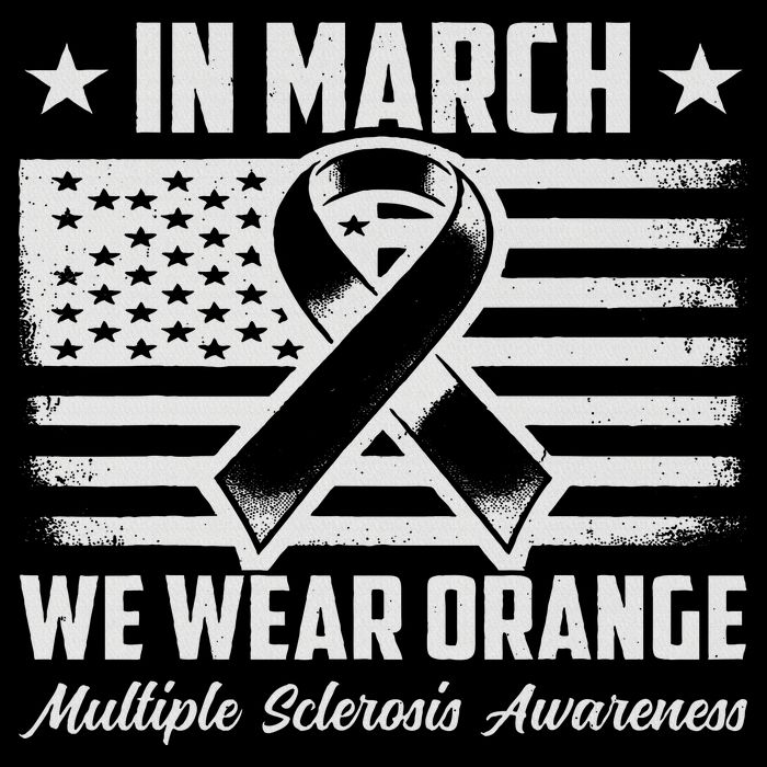 In March We Wear Orange For Multiple Sclerosis Awareness Ms Backpack