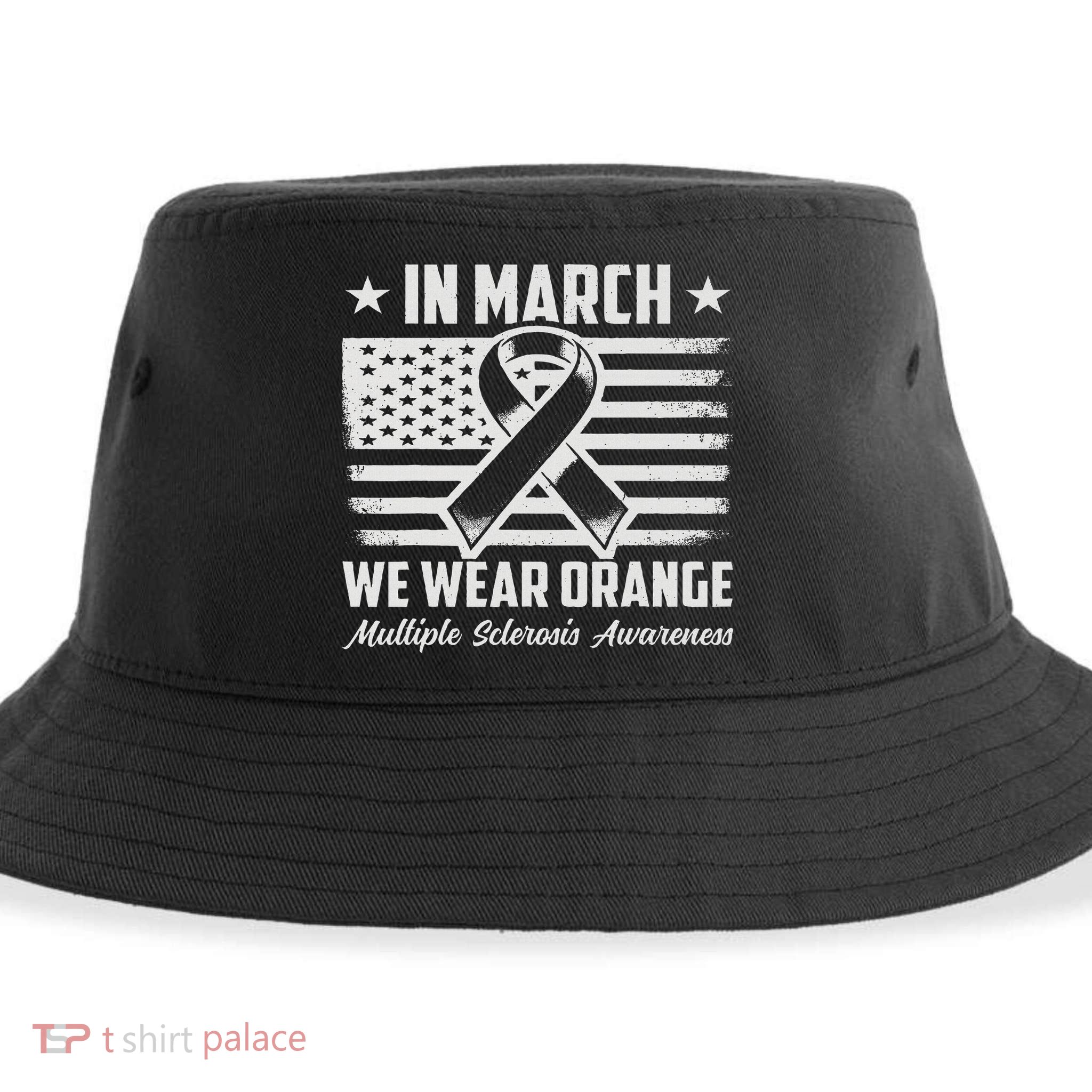 In March We Wear Orange For Multiple Sclerosis Awareness Ms Sustainable Bucket Hat