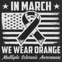 In March We Wear Orange For Multiple Sclerosis Awareness Ms Golf Towel