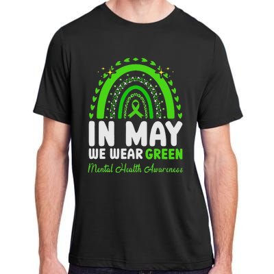 In May We Wear Green Mental Health Awareness Adult ChromaSoft Performance T-Shirt