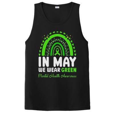 In May We Wear Green Mental Health Awareness PosiCharge Competitor Tank