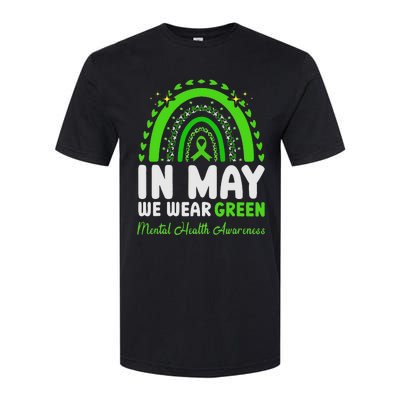 In May We Wear Green Mental Health Awareness Softstyle CVC T-Shirt