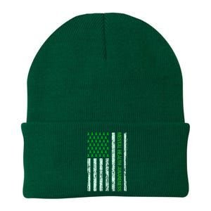 In May We Wear Green Mental Health Awareness Month Knit Cap Winter Beanie