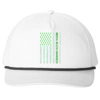 In May We Wear Green Mental Health Awareness Month Snapback Five-Panel Rope Hat