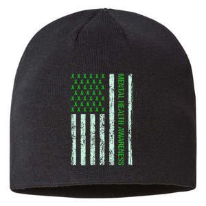 In May We Wear Green Mental Health Awareness Month Sustainable Beanie