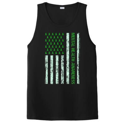 In May We Wear Green Mental Health Awareness Month PosiCharge Competitor Tank