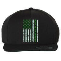 In May We Wear Green Mental Health Awareness Month Wool Snapback Cap