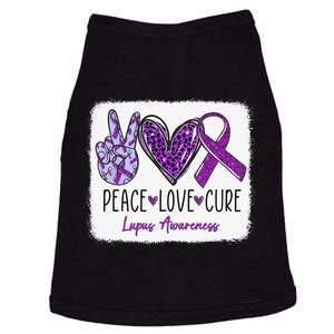 In May We Wear Purple For Lupus Awareness Purple Ribbon Doggie Tank