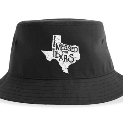 I Messed With Texas DonT Mess With This Texan Funny Texas Sustainable Bucket Hat