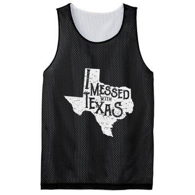 I Messed With Texas DonT Mess With This Texan Funny Texas Mesh Reversible Basketball Jersey Tank