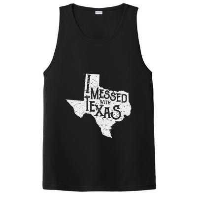 I Messed With Texas DonT Mess With This Texan Funny Texas PosiCharge Competitor Tank