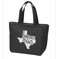 I Messed With Texas DonT Mess With This Texan Funny Texas Zip Tote Bag