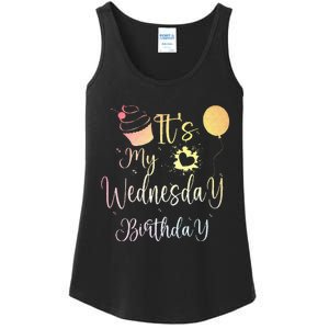 ITS MY WEDNESDAY BIRTHDAY Ladies Essential Tank