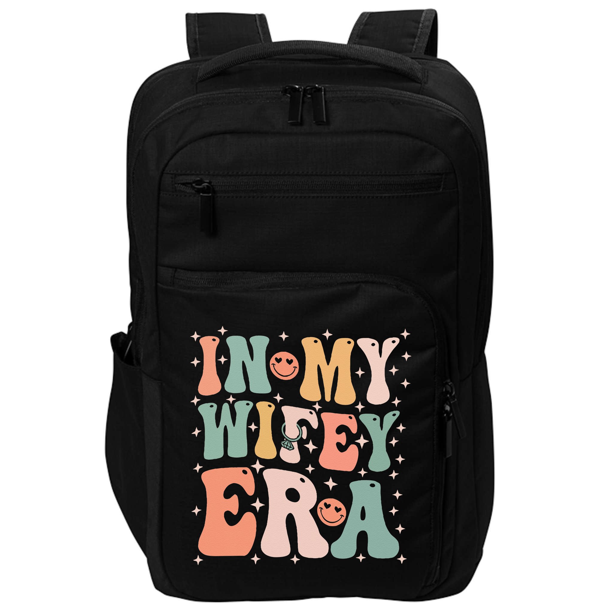 In My Wifey Era In My Engagement Era Bride To Be Fiance Impact Tech Backpack