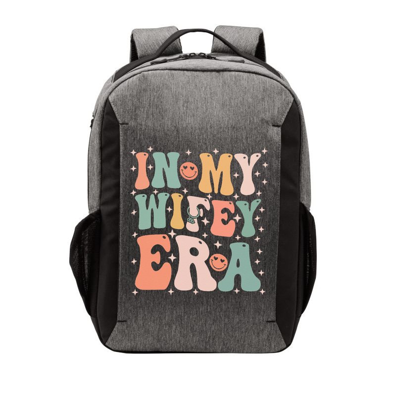 In My Wifey Era In My Engagement Era Bride To Be Fiance Vector Backpack