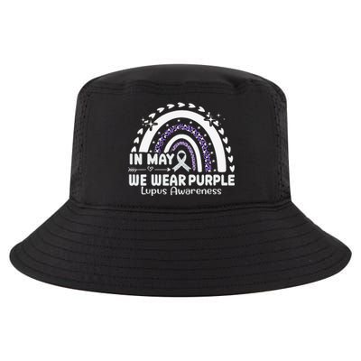 In May We Wear Purple Lupus Awareness Month ribbon 's Cool Comfort Performance Bucket Hat