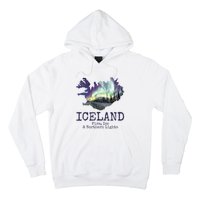 Iceland Map with Fire Hoodie