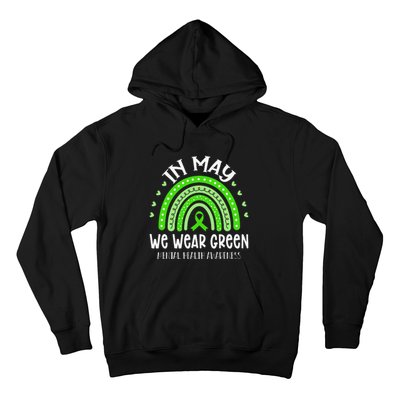 In May We Wear Green Mental Health Awareness Hoodie