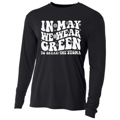 In May We Wear Green To Break The Stigma Groovy Cooling Performance Long Sleeve Crew