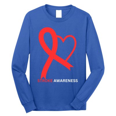 In May We Wear Red Stroke Awareness Month 2024 Gift Long Sleeve Shirt