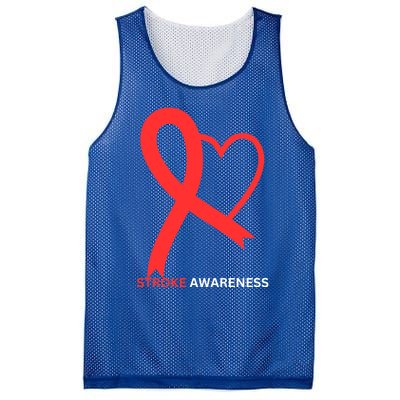 In May We Wear Red Stroke Awareness Month 2024 Gift Mesh Reversible Basketball Jersey Tank