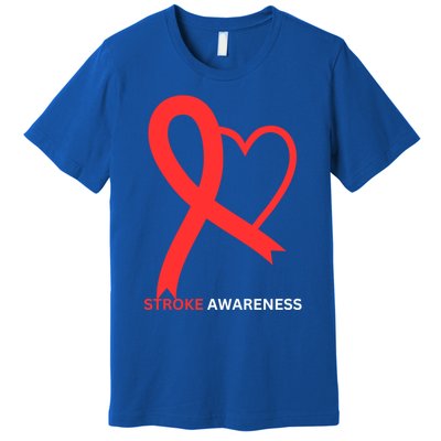 In May We Wear Red Stroke Awareness Month 2024 Gift Premium T-Shirt