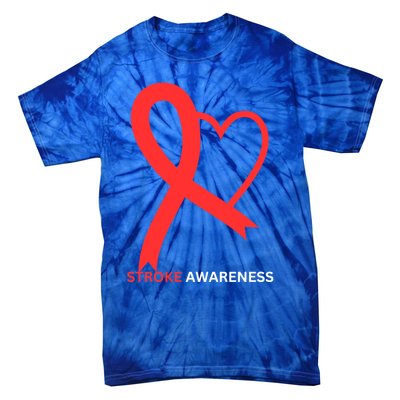 In May We Wear Red Stroke Awareness Month 2024 Gift Tie-Dye T-Shirt