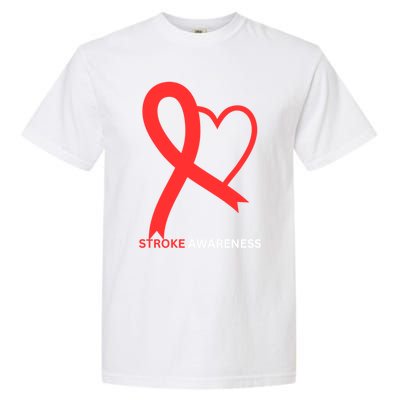 In May We Wear Red Stroke Awareness Month 2024 Gift Garment-Dyed Heavyweight T-Shirt