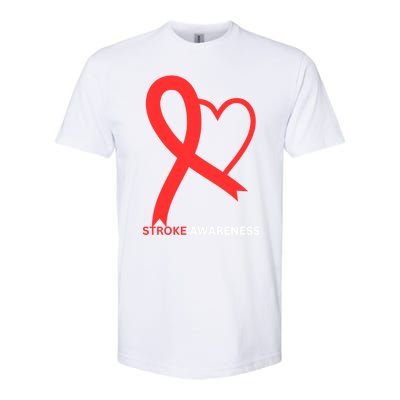 In May We Wear Red Stroke Awareness Month 2024 Gift Softstyle CVC T-Shirt