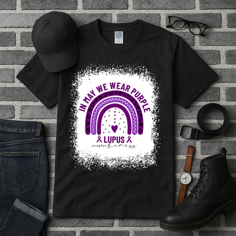 I May We Wear Purple Lupus Awareness Tall T-Shirt